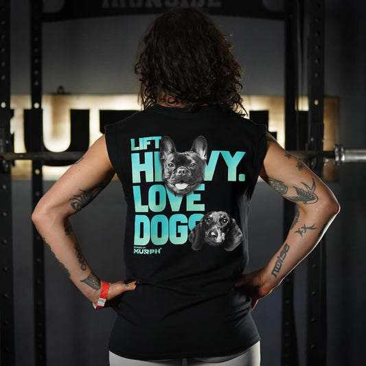 Polera Oversize Sleeveless Lift and Dogs - Negro