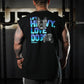 Polera Oversize Sleeveless Lift and Dogs - Negro