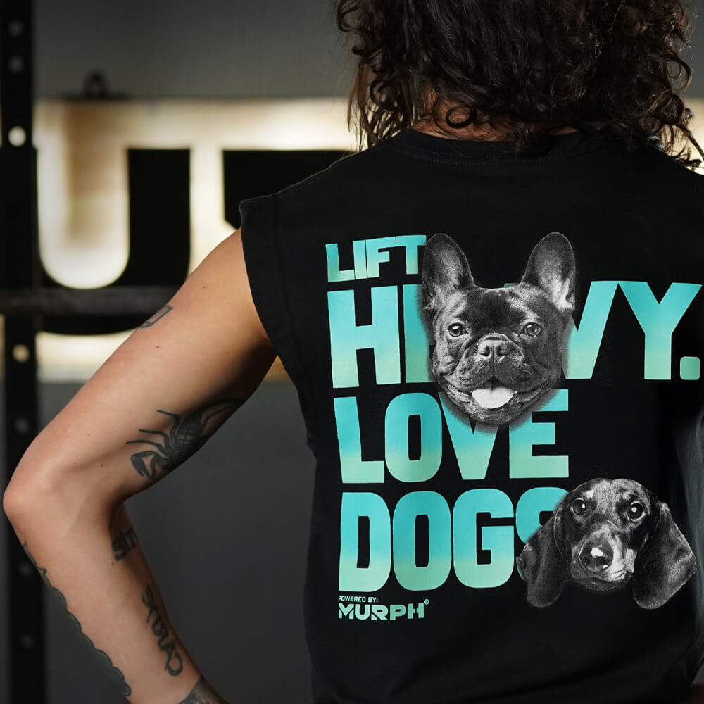 Polera Oversize Sleeveless Lift and Dogs - Negro