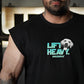 Polera Oversize Sleeveless Lift and Dogs - Negro