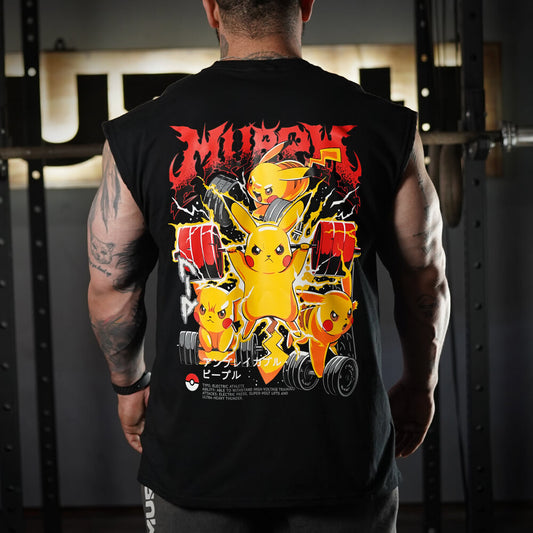 Polera Oversize Sleeveless FITACHU - Negro