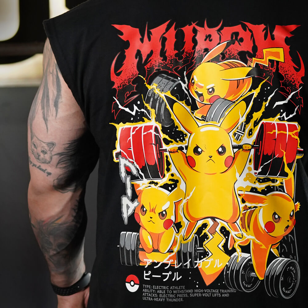 Polera Oversize Sleeveless FITACHU - Negro