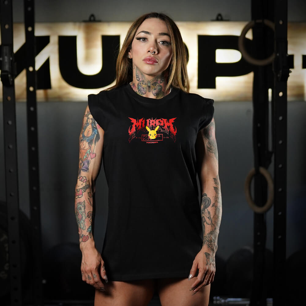 Polera Oversize Sleeveless FITACHU - Negro