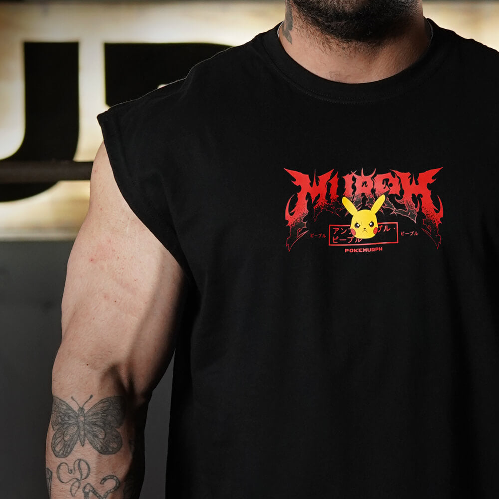 Polera Oversize Sleeveless FITACHU - Negro