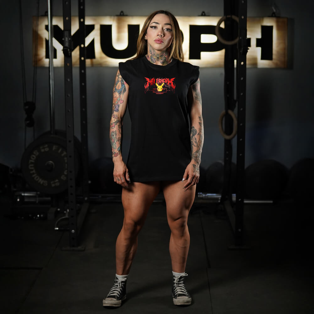 Polera Oversize Sleeveless FITACHU - Negro