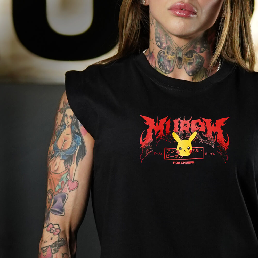 Polera Oversize Sleeveless FITACHU - Negro