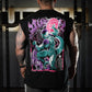 Polera Oversize Sleeveless CRUELTY - Negro