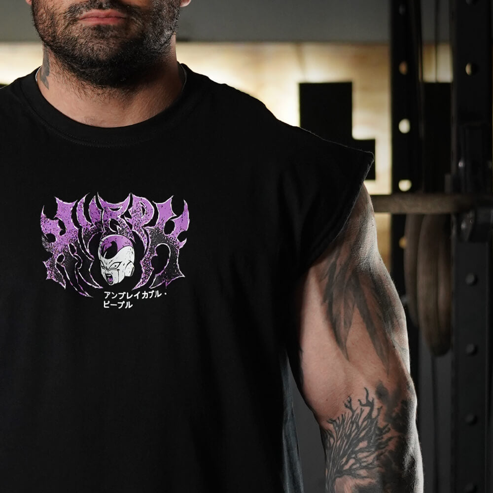 Polera Oversize Sleeveless CRUELTY - Negro
