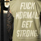 Polera Oversize Sleeveless FUCK NORMAL - Nut