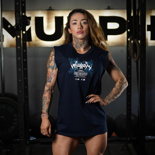 Polera Oversize Sleeveless Goku - Navy Blue