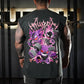 Polera Oversize Sleeveless Gymgar - Gris Charcoal