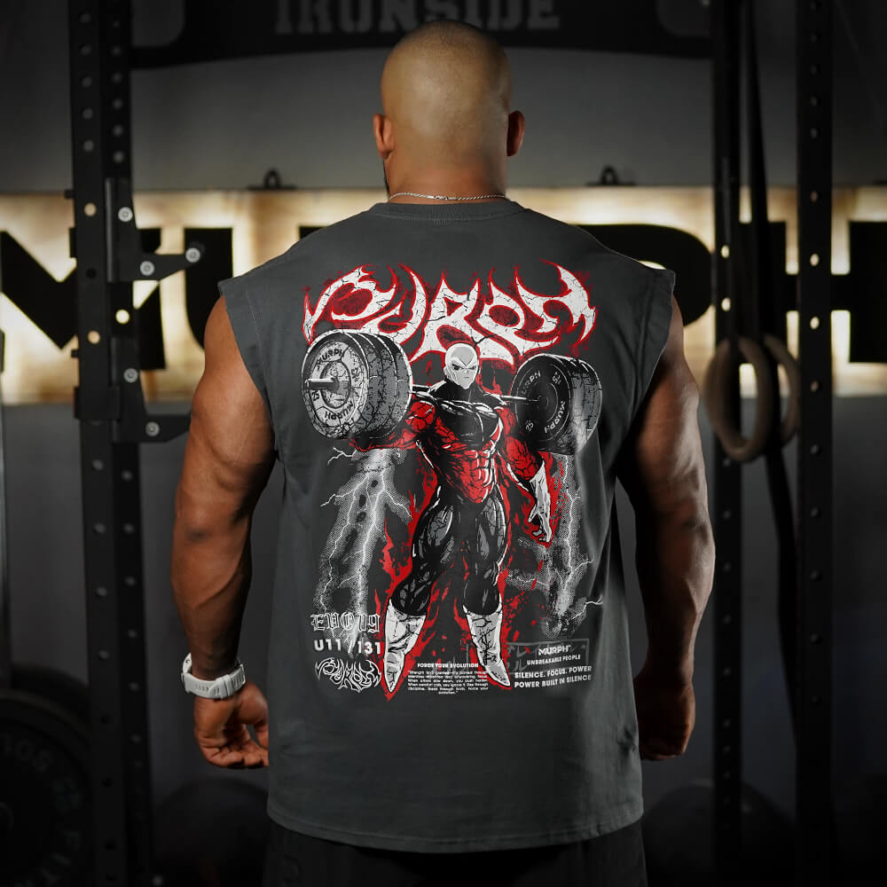 Polera Oversize Sleeveless Gymren - Charcoal