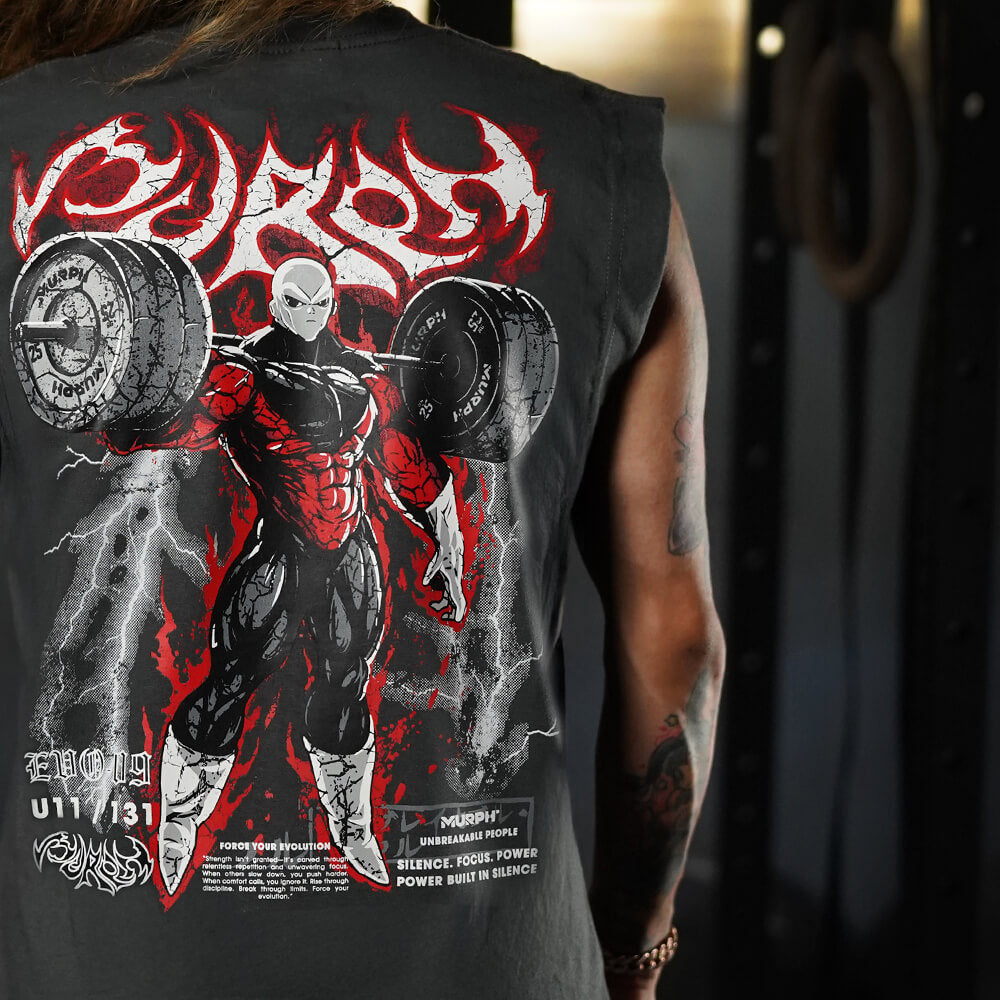 Polera Oversize Sleeveless Gymren - Charcoal