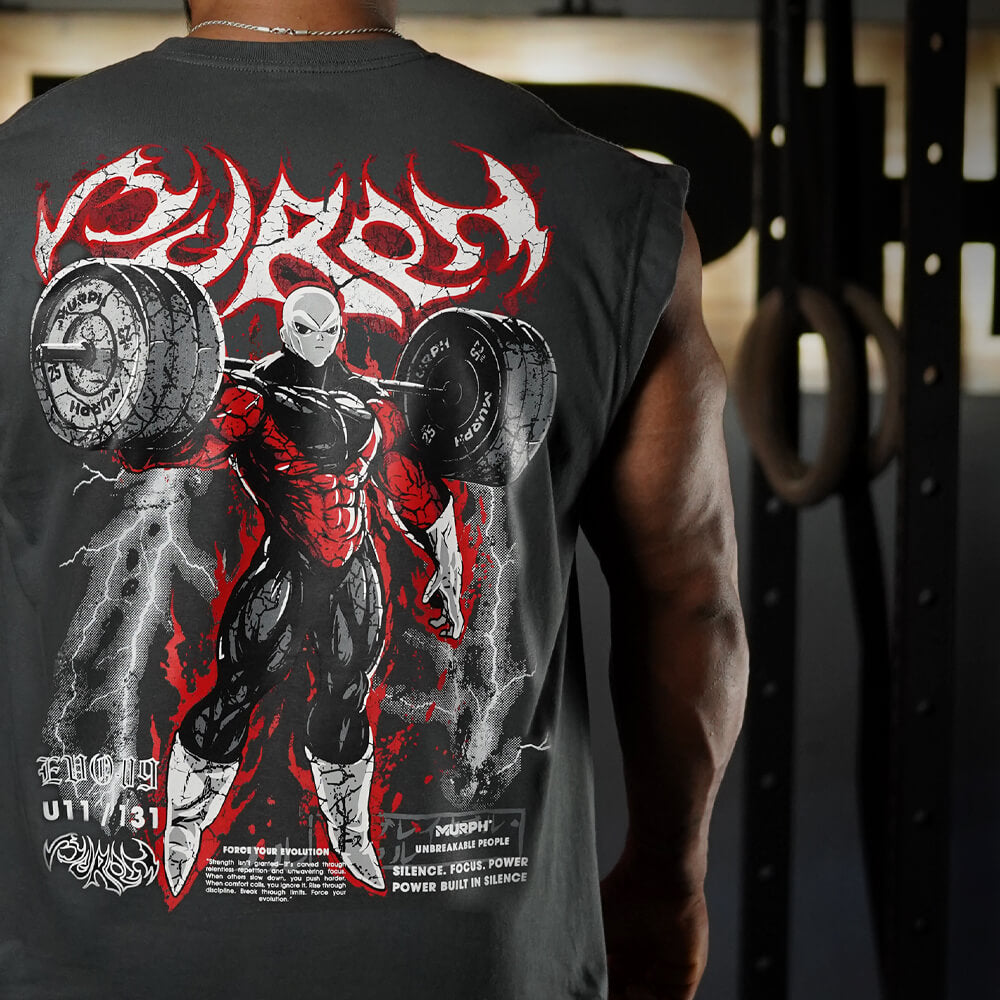 Polera Oversize Sleeveless Gymren - Charcoal