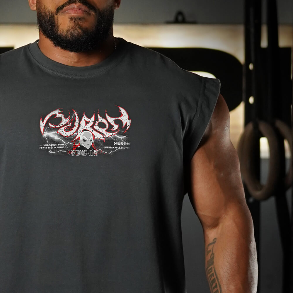 Polera Oversize Sleeveless Gymren - Charcoal