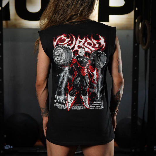 Polera Oversize Sleeveless Gymren - Negro