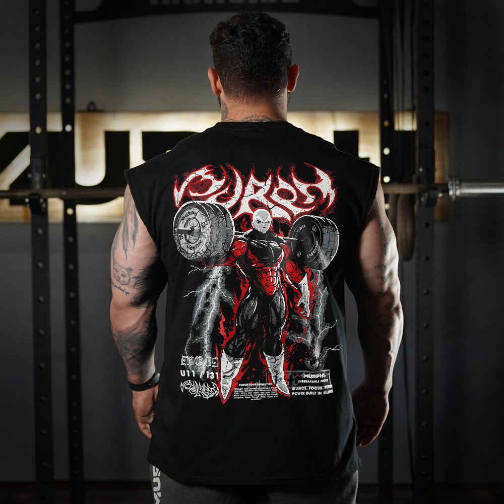 Polera Oversize Sleeveless Gymren - Negro