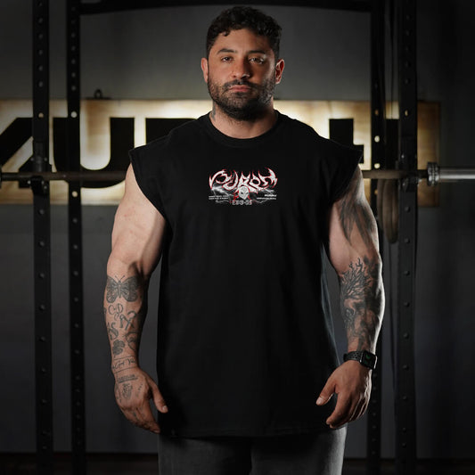 Polera Oversize Sleeveless Gymren - Negro