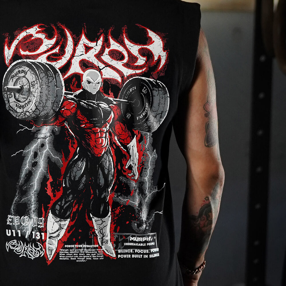 Polera Oversize Sleeveless Gymren - Negro