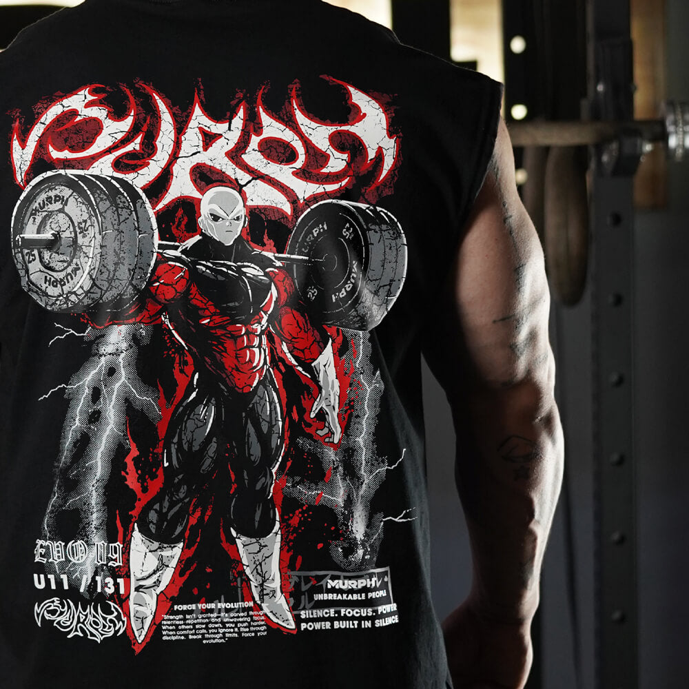 Polera Oversize Sleeveless Gymren - Negro