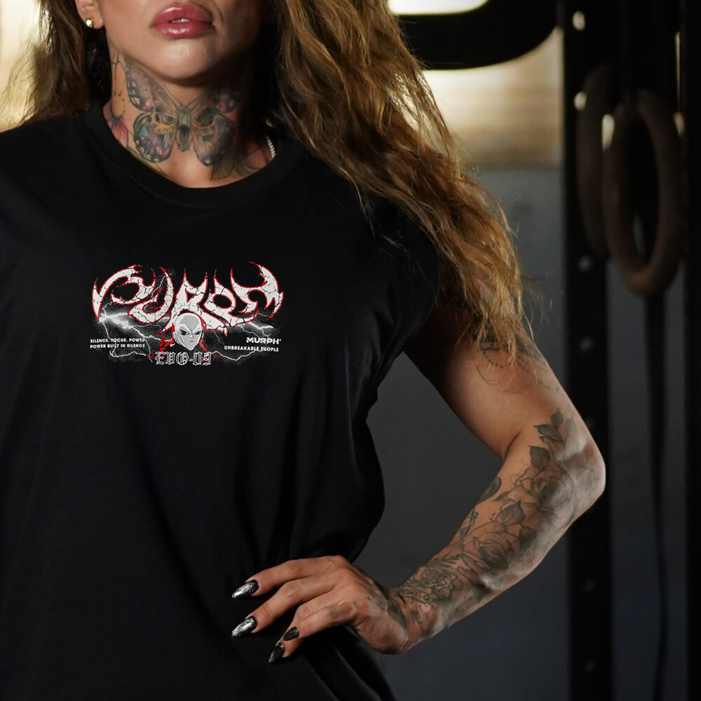 Polera Oversize Sleeveless Gymren - Negro