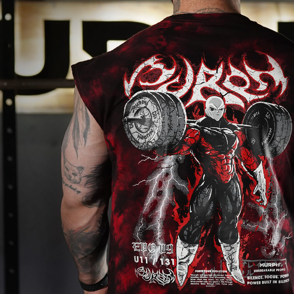 Polera Oversize Sleeveless Gymren - Red Storm