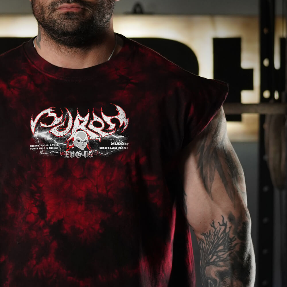 Polera Oversize Sleeveless Gymren - Red Storm