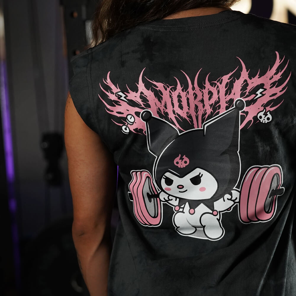 Polera Oversize Sleeveless KuroFit - Black Storm