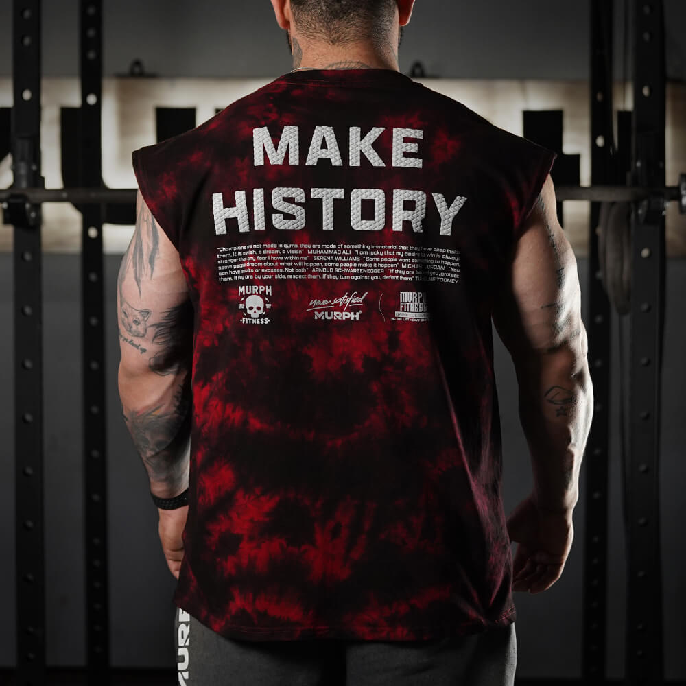 Polera Oversize Sleeveless Make History - Red Storm
