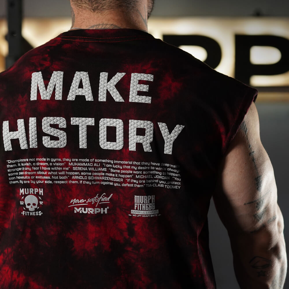Polera Oversize Sleeveless Make History - Red Storm