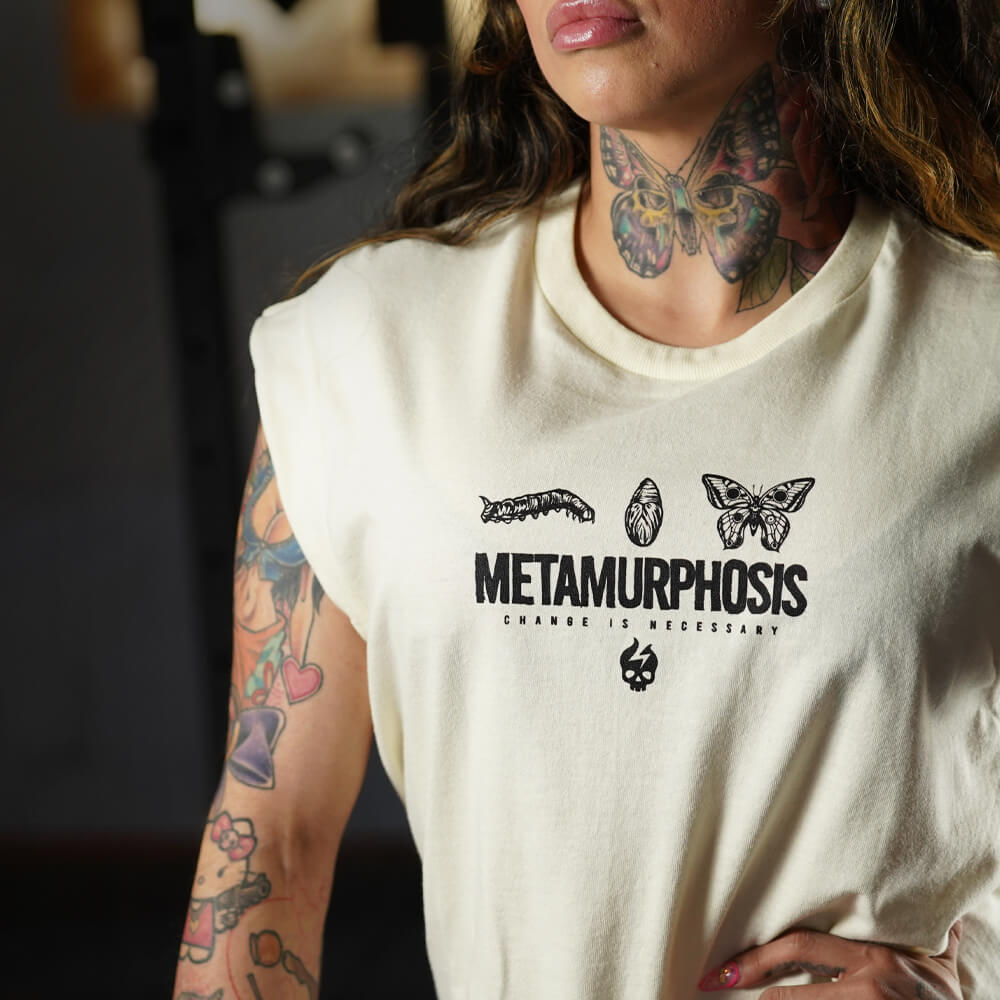 Polera Oversize Sleeveless Metamurphosis - Sweet Cream