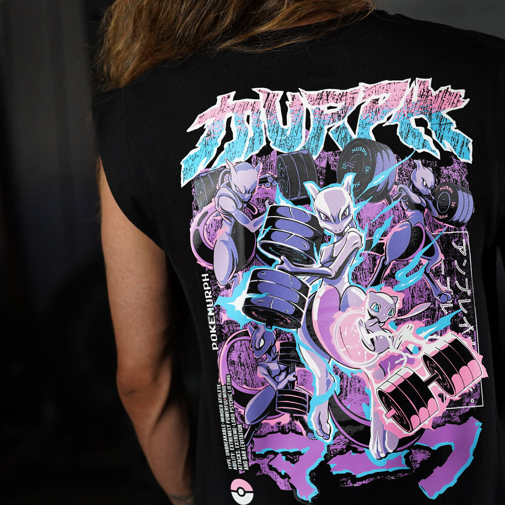 Polera Oversize Sleeveless MewTough - Negro