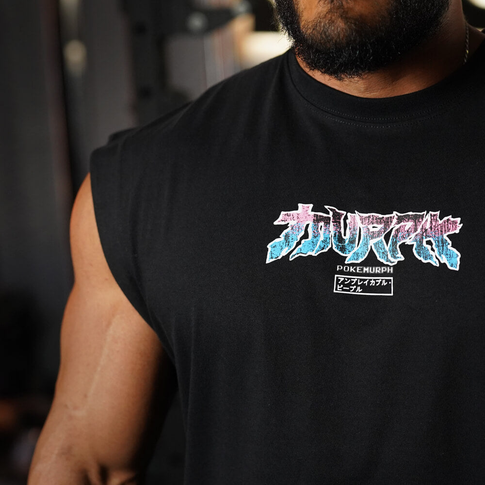 Polera Oversize Sleeveless MewTough - Negro