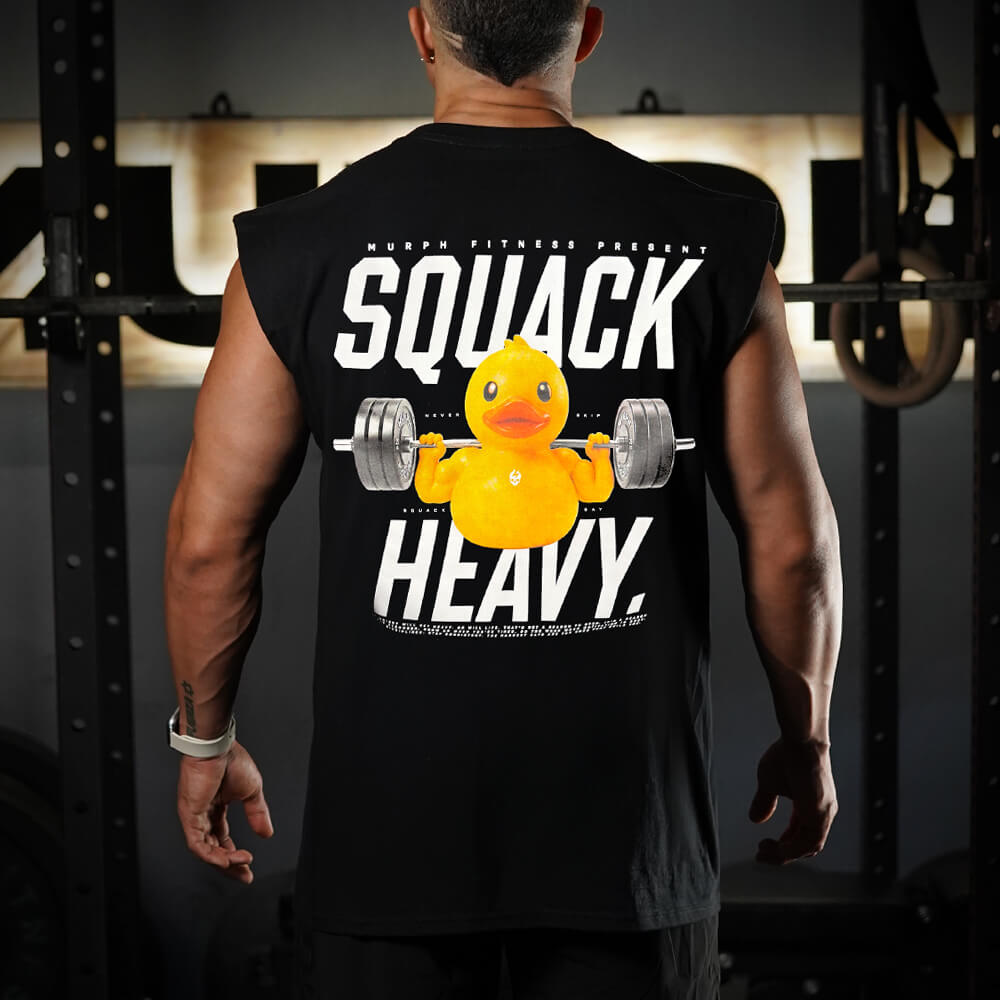 Polera Oversize Sleeveless SQUACK HEAVY - Negro