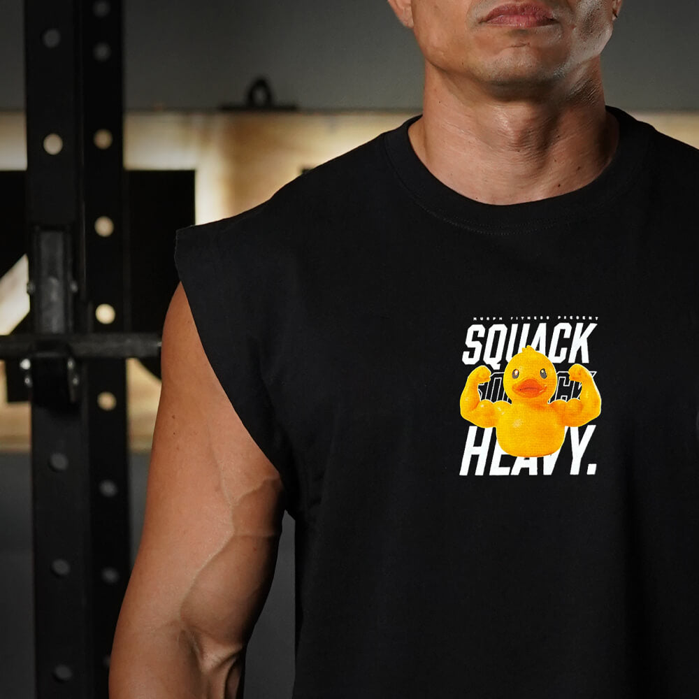 Polera Oversize Sleeveless SQUACK HEAVY - Negro