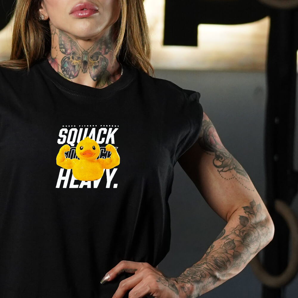 Polera Oversize Sleeveless SQUACK HEAVY - Negro