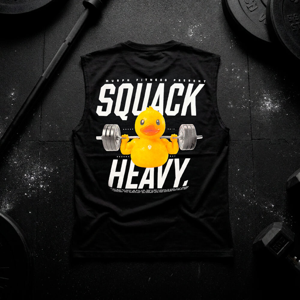 Polera Oversize Sleeveless SQUACK HEAVY - Negro