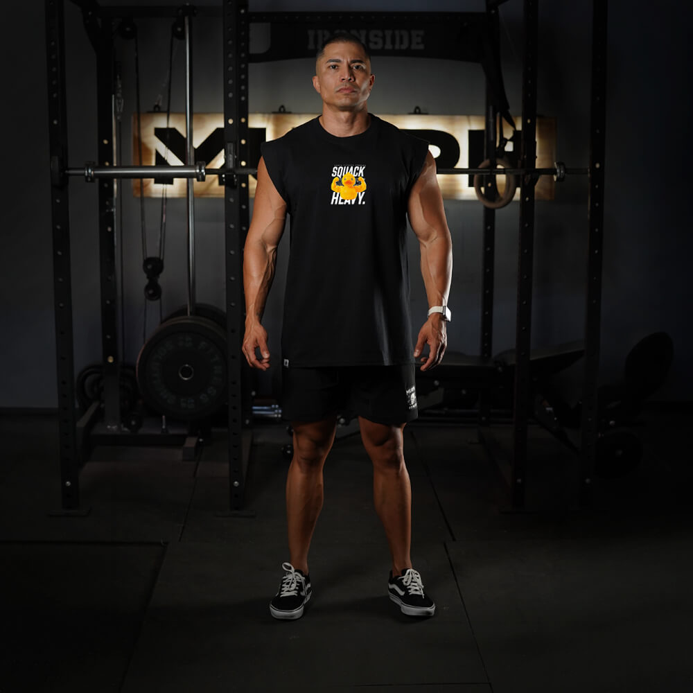 Polera Oversize Sleeveless SQUACK HEAVY - Negro