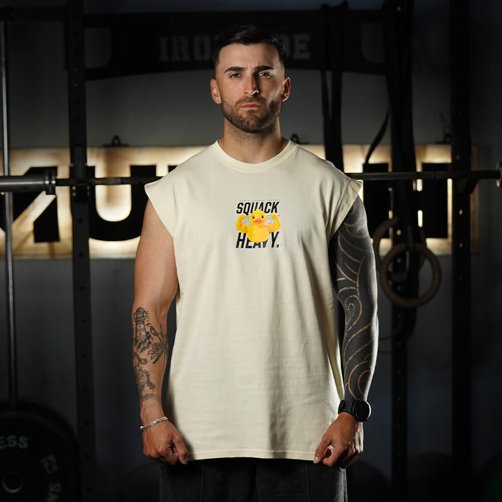 Polera Oversize Sleeveless SQUACK HEAVY - Sweet Cream