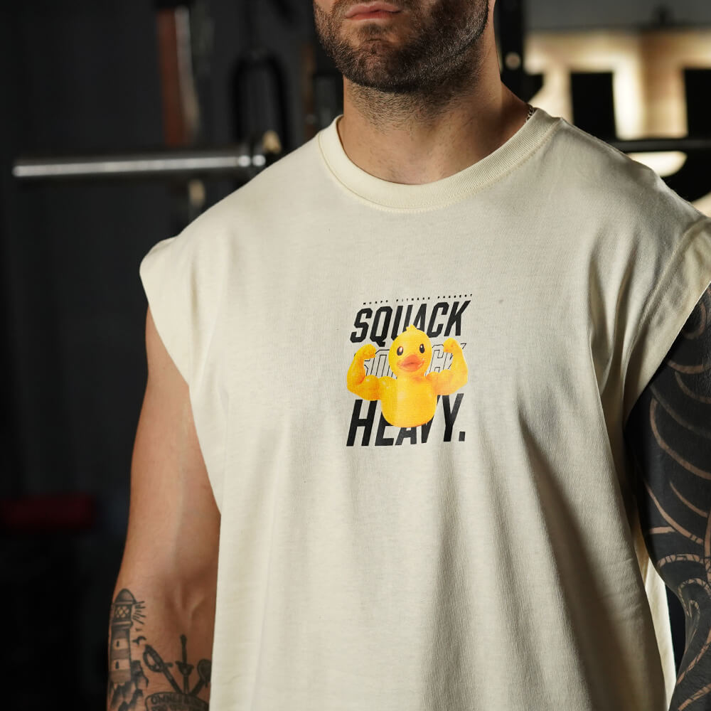 Polera Oversize Sleeveless SQUACK HEAVY - Sweet Cream