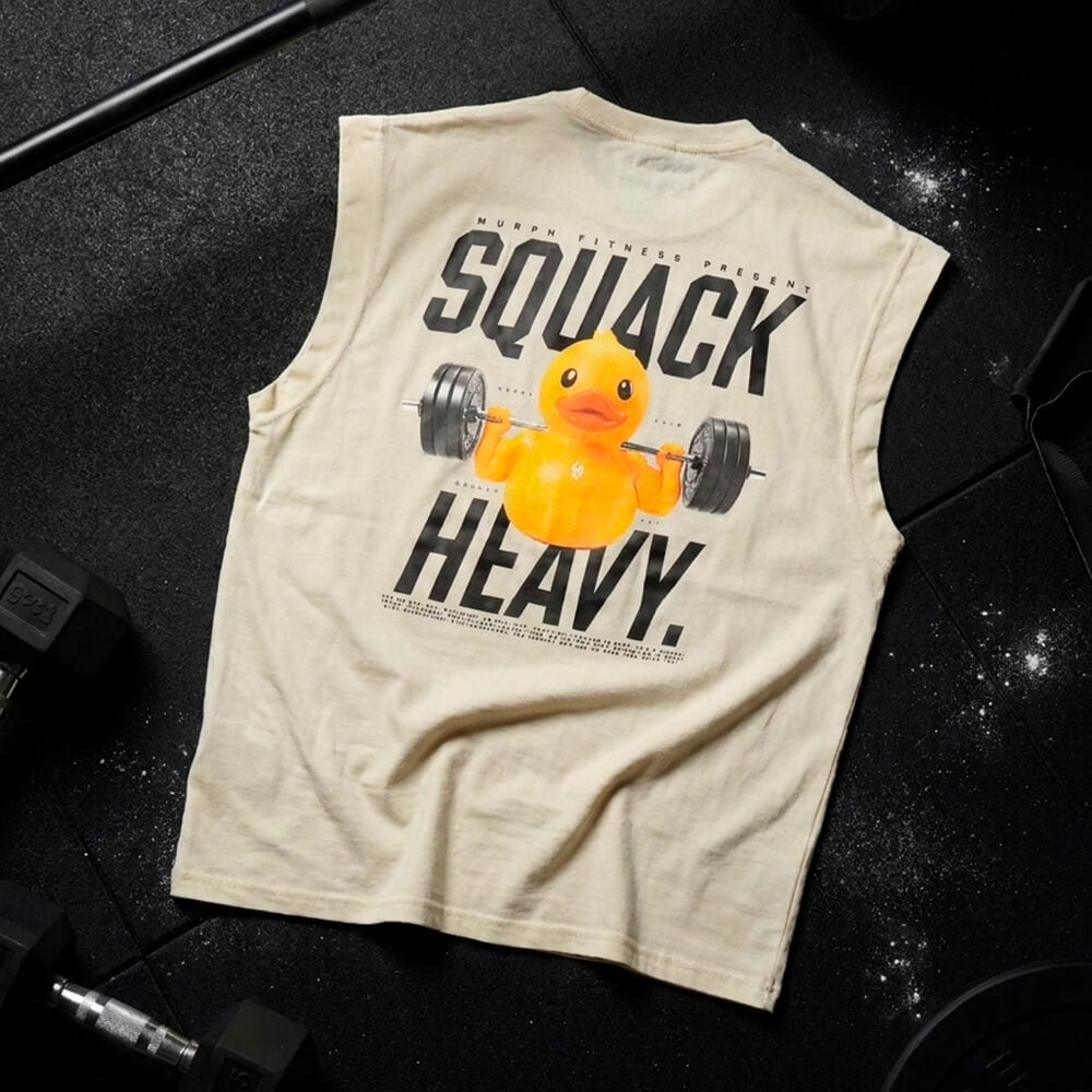 Polera Oversize Sleeveless SQUACK HEAVY - Sweet cream