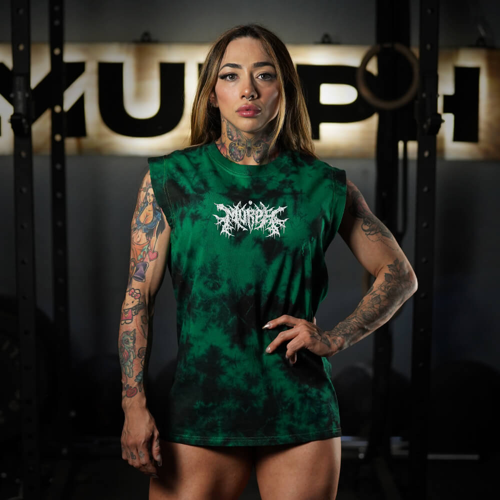 Polera Oversize Sleeveless The Master - Green Storm