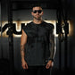 Polera Oversize Sleeveless Skull logo - Black Storm