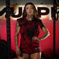 Polera Oversize Sleeveless Skull logo - Red Storm