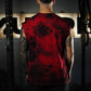 Polera Oversize Sleeveless Skull logo - Red Storm