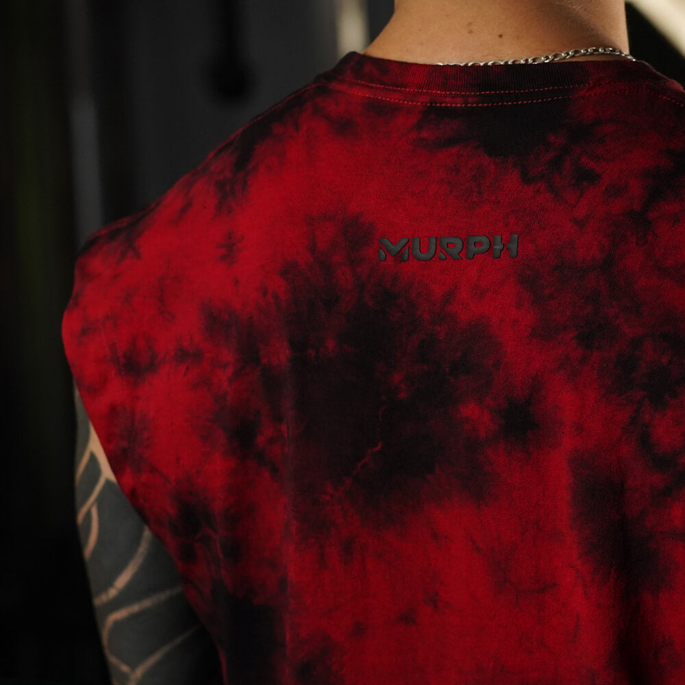 Polera Oversize Sleeveless Skull logo - Red Storm
