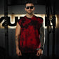 Polera Oversize Sleeveless Skull logo - Red Storm