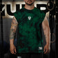 Polera Oversize Sleeveless Skull logo - Green Storm