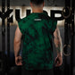 Polera Oversize Sleeveless Skull logo - Green Storm