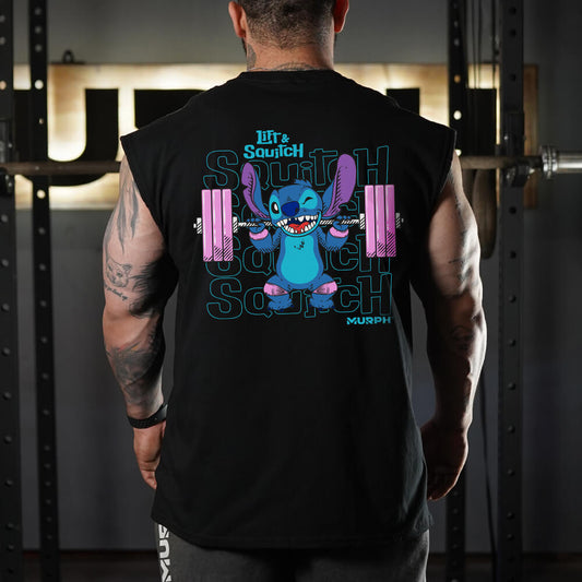 Polera Oversize Sleeveless Lift & Squitch - Negro